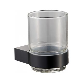 Стакан для зубных щеток с держателем Wonzon & Woghand Carbon WW-7721 чёрный